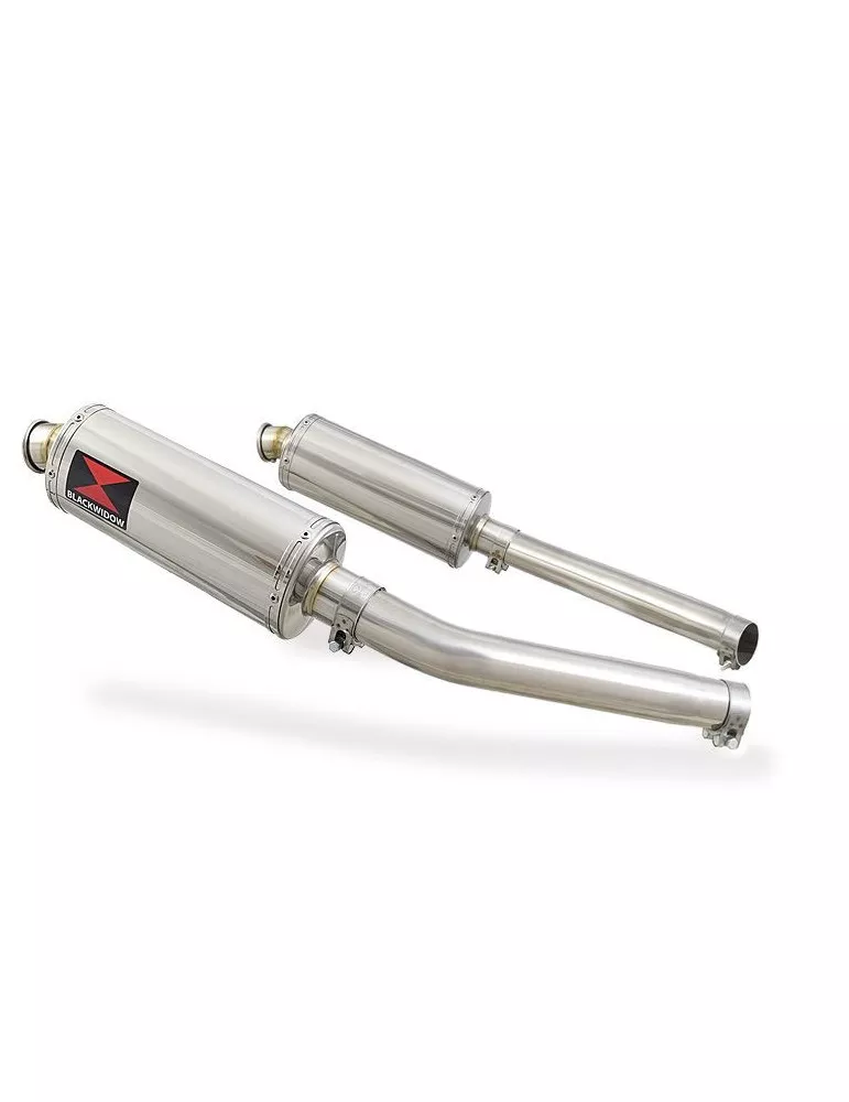 GSX1300R GSX 1300 HAYABUSA 2008-2016 4-2 Tube de raccord et Silencieux Ovale En Inox 300mm