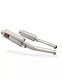 GSX1300R GSX 1300 HAYABUSA 2008-2016 4-2 Tube de raccord et Silencieux Ovale En Inox 300mm