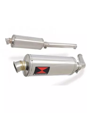 GSX1300R GSX 1300 HAYABUSA 2008-2016 4-2 Tube de raccord et Silencieux Ovale En Inox 300mm
