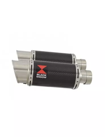 GSX1300R GSX 1300 HAYABUSA 2008-2016 4-2 Tube de raccord et Silencieux Rond En Carbone 200mm