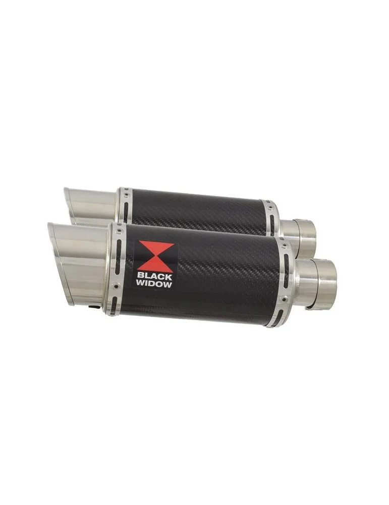 GSX1300R GSX 1300 HAYABUSA 2008-2016 4-2 Tube de raccord et Silencieux Rond En Carbone 200mm