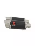 GSX1300R GSX 1300 HAYABUSA 2008-2016 4-2 Tube de raccord et Silencieux Rond En Carbone 200mm