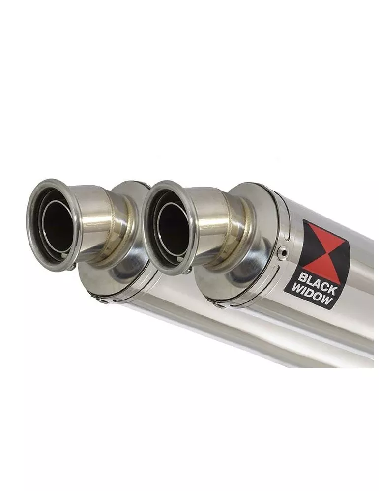 GSX1400 4-2 Silencieux kit & Silencieux Rond En Inox SN35R 350mm