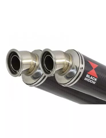 GSX1400 4-2 Silencieux kit & Silencieux Rond En Carbone CN35R 350mm