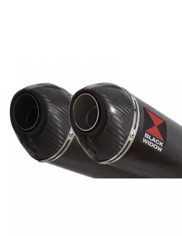 GSX1400 4-2 Silencieux kit & Silencieux Ovale En Carbone 200CT 200mm