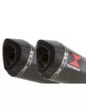 GSX1400 4-2 Silencieux kit & Silencieux Hexagonale En Carbone 300HX 300mm