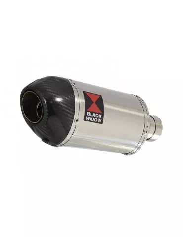 GSX 1400 GSX1400 4-1 Tube de raccord et Silencieux Ovale En Inox + Canule En Carbone 200mm