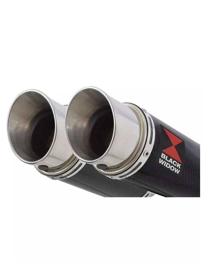 GSX1400 4-2 Silencieux kit & Silencieux GP Rond En Carbone 200CS 200mm