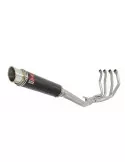 GSX1300R HAYABUSA 2008-2016 4-1 Ligne complète & Silencieux GP Rond En Carbone 350mm