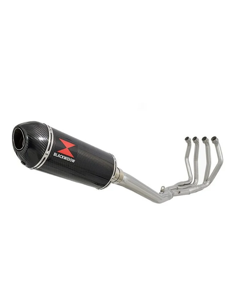 GSX1300R HAYABUSA 2008-2016 4-1 Ligne complète & Silencieux Ovale En Carbone 300mm