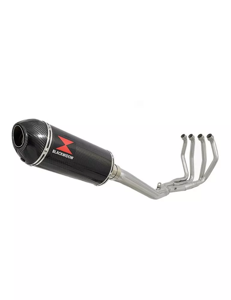 GSX1300R HAYABUSA 2008-2016 4-1 Ligne complète & Silencieux Ovale En Carbone 300mm