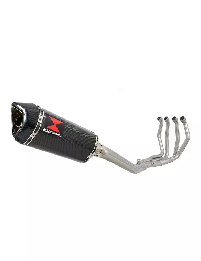 GSX1300R HAYABUSA 2008-2016 4-1 Ligne complète & Silencieux Hexagonale En Carbone 300mm