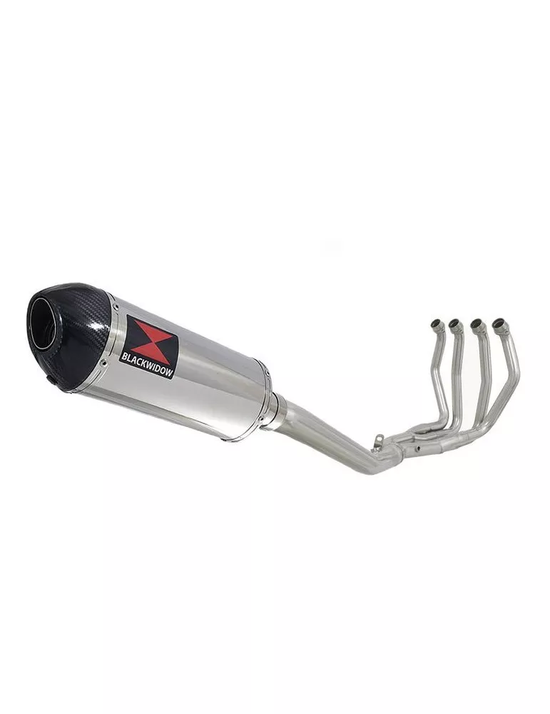 GSX1300R HAYABUSA 2008-2016 4-1 Ligne complète & Silencieux Ovale En Inox + Canule En Carbone 300mm