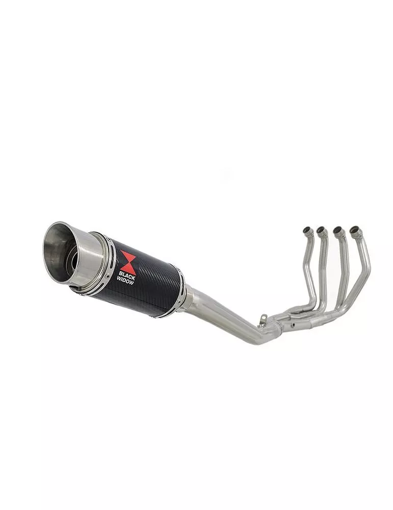 GSX1300R HAYABUSA 2008-2016 4-1 Ligne complète & Silencieux Rond En Carbone 200mm