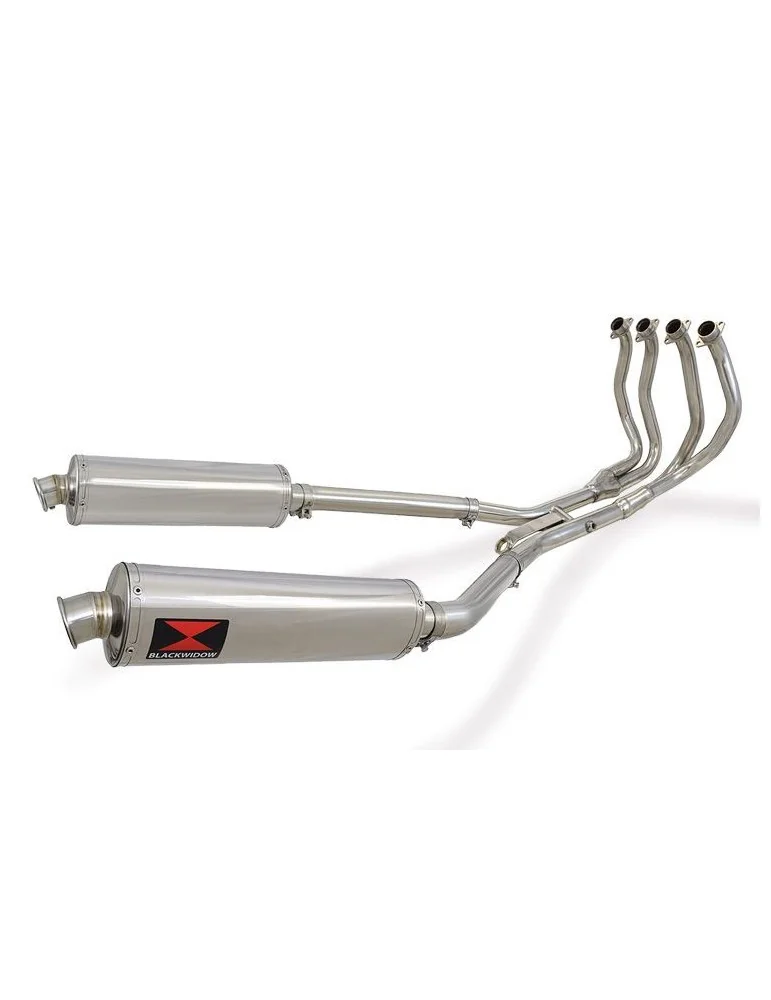 GSX1300R GSX 1300 HAYABUSA 2008-2016 4-2 Décatalyseur Ligne complète & Silencieux Ovale en Inox 400mm