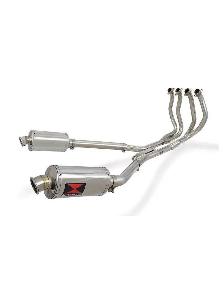 GSX1300R GSX 1300 HAYABUSA 2008-2016 4-2 Décatalyseur Ligne complète & Silencieux Ovale en Inox 230mm