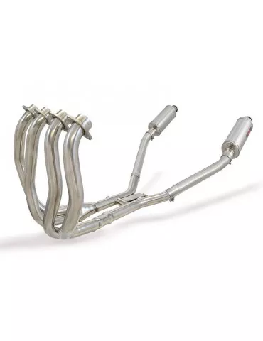 GSX1300R GSX 1300 HAYABUSA 2008-2016 4-2 Décatalyseur Ligne complète & Silencieux Ovale en Inox 230mm