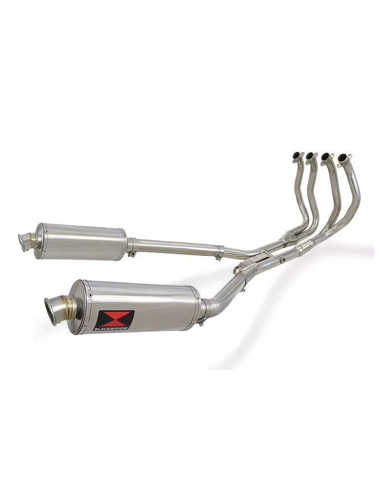 GSX1300R GSX 1300 HAYABUSA 2008-2016 4-2 Décatalyseur Ligne complète & Silencieux Ovale en Inox 300mm