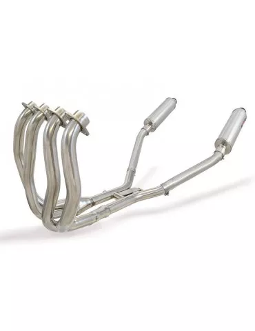 GSX1300R GSX 1300 HAYABUSA 2008-2016 4-2 Décatalyseur Ligne complète & Silencieux Ovale en Inox 300mm