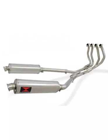 GSX1300R GSX 1300 HAYABUSA 2008-2016 4-2 Décatalyseur Ligne complète & Silencieux Rond En Inox 450mm