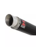 GSX1200 INAZUMA Performance Race Exhaust Black Stainless GP Rond Silencieux 350mm