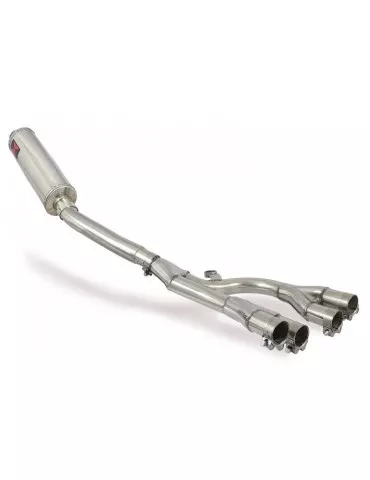 GSX1400 GSX 1400 4-1 Collecteur et Silencieux Rond En Inox 400mm