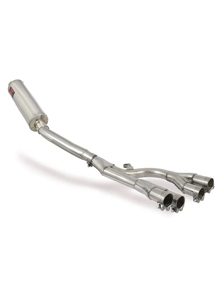 GSX1400 GSX 1400 4-1 Collecteur et Silencieux Rond En Inox 400mm