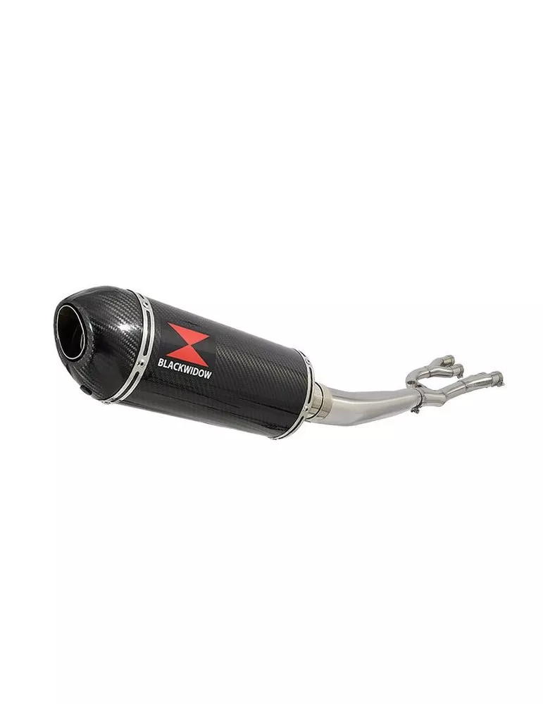 GSX1400 GSX 1400 4-1 Collecteurr et Silencieux Ovale En Carbone 300mm