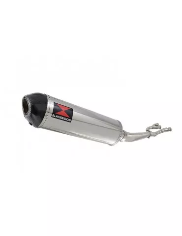 GSX1400 GSX 1400 4-1 Collecteur et Silencieux Ovale En Inox + Canule En Carbone 400mm