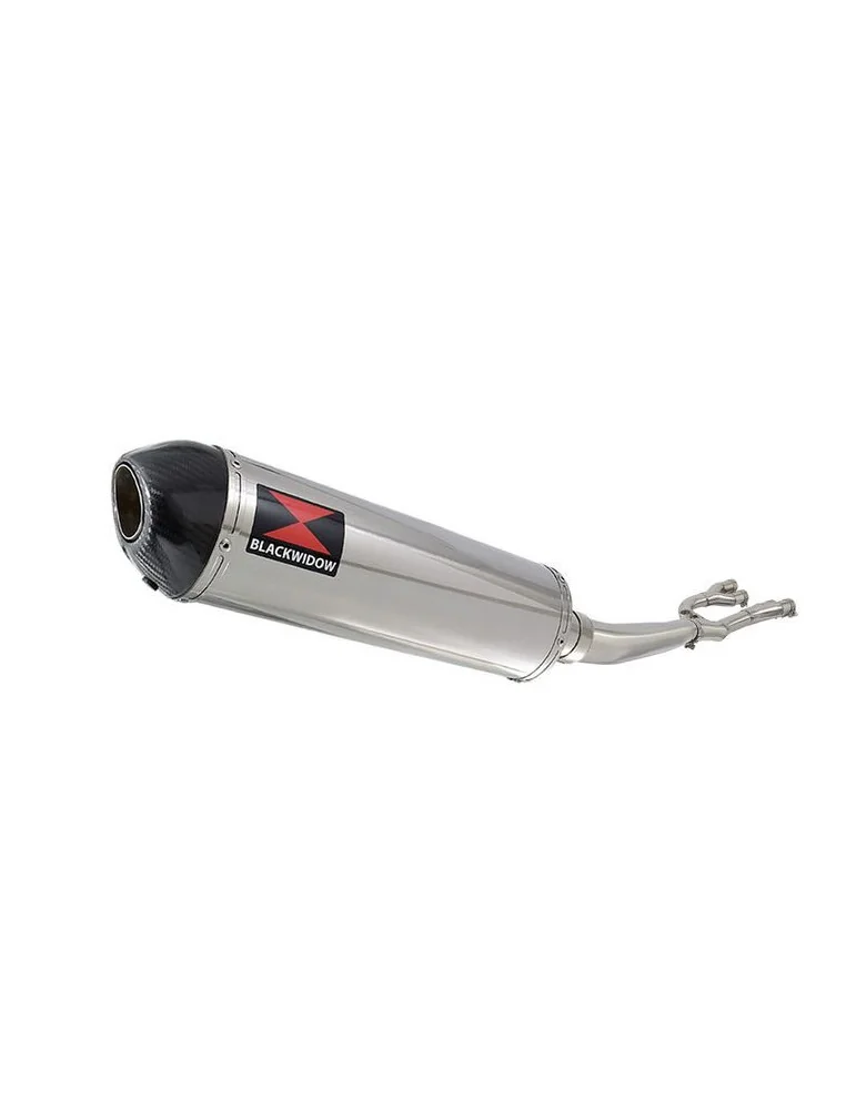 GSX1400 GSX 1400 4-1 Collecteur et Silencieux Ovale En Inox + Canule En Carbone 400mm
