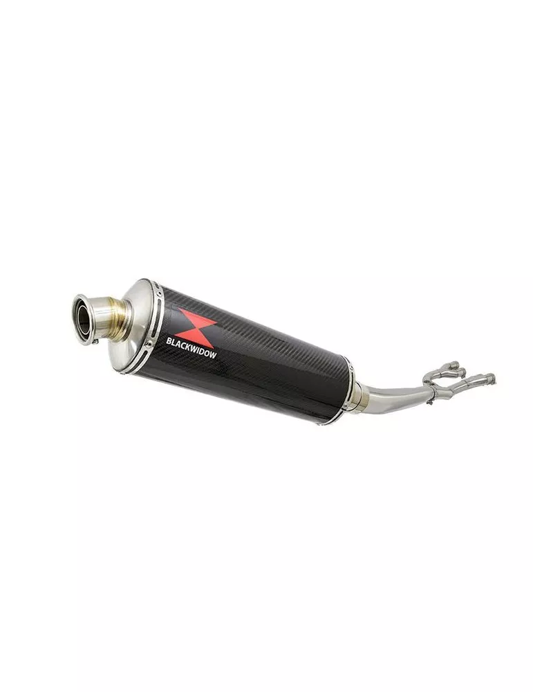 GSX1400 GSX 1400 4-1 Collecteur et Silencieux Ovale En Carbone 400mm