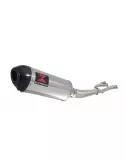 GSX1400 GSX 1400 4-1 Collecteur et Silencieux Ovale En Inox + Canule En Carbone 300mm