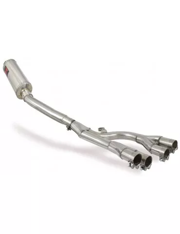 GSX1400 GSX 1400 4-1 Collecteur et Silencieux Ovale En Inox 300mm