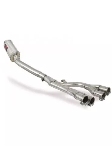 GSX1400 GSX 1400 4-1 Collecteur et Silencieux Ovale En Inox 230mm