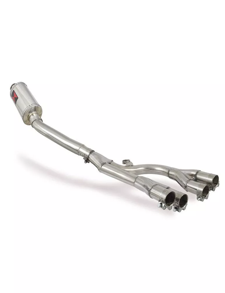 GSX1400 GSX 1400 4-1 Collecteur et Silencieux Ovale En Inox 230mm