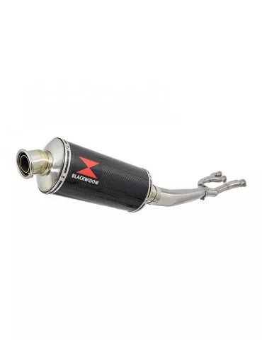 GSX1400 GSX 1400 4-1 Collecteur et Silencieux Ovale En Carbone 300mm