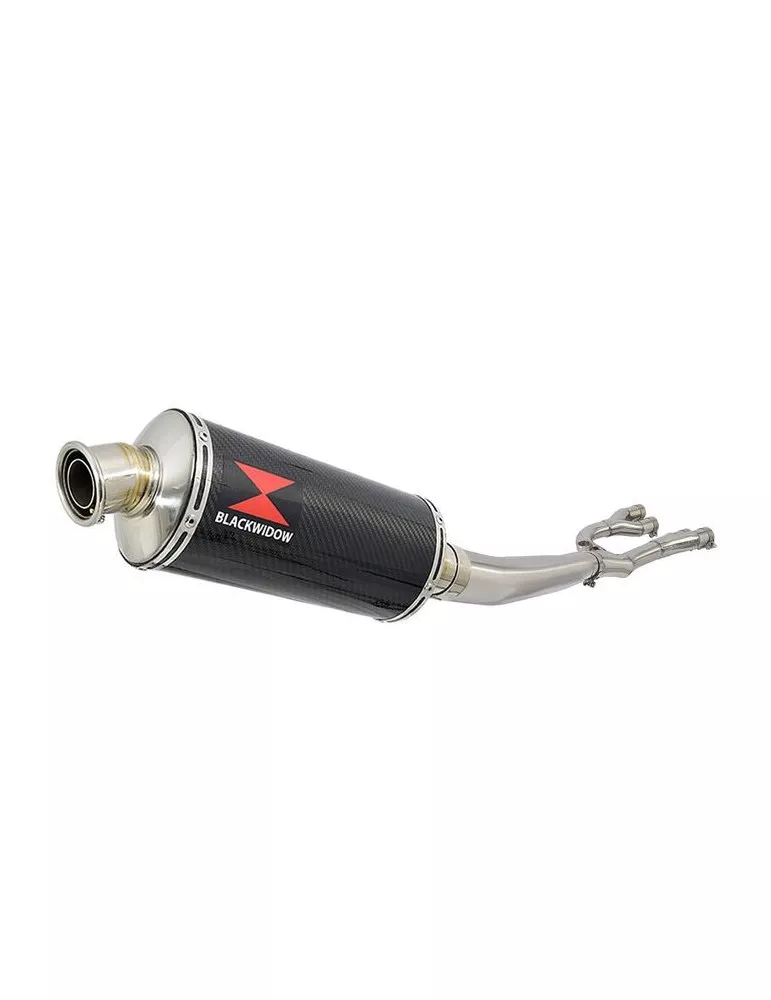 GSX1400 GSX 1400 4-1 Collecteur et Silencieux Ovale En Carbone 300mm
