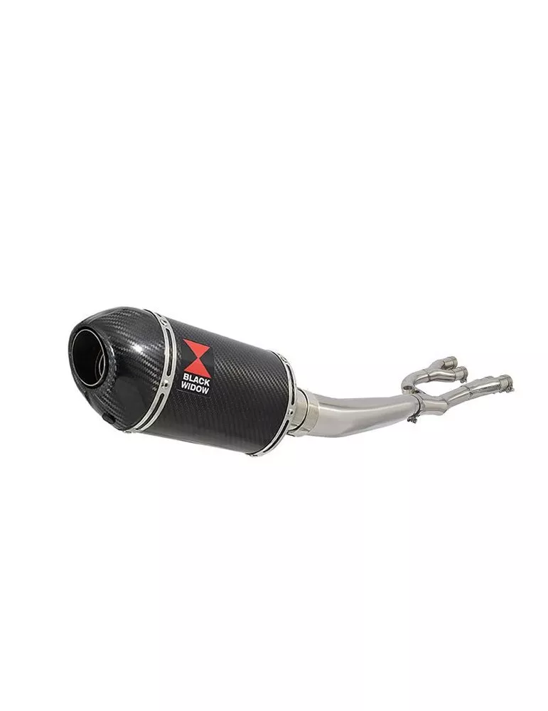 GSX1400 GSX 1400 4-1 Collecteur et Silencieux Ovale En Carbone 200mm