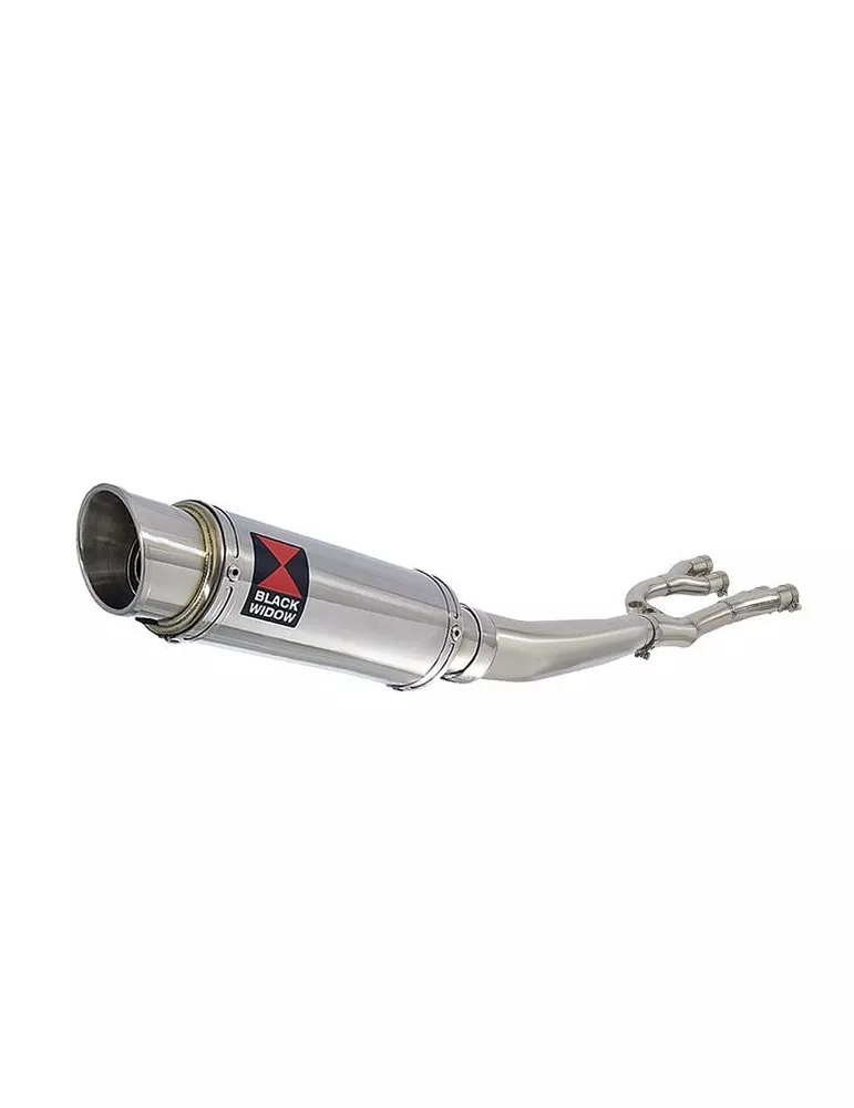 GSX1400 GSX 1400 4-1 Collecteur et Silencieux Rond GP Style En Inox 230mm