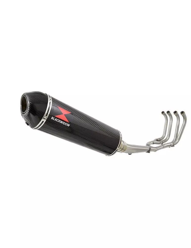GSX1400 GSX 1400 4-1 Ligne complète & Silencieux Ovale En Carbone 400mm