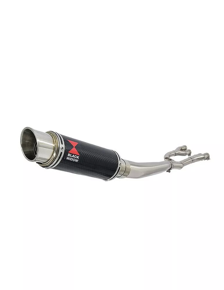 GSX1400 GSX 1400 4-1 Collecteur et Silencieux GP Rond En Carbone 230mm