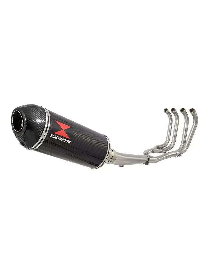 GSX1400 GSX 1400 4-1 Ligne complète & Silencieux Ovale En Carbone 300mm