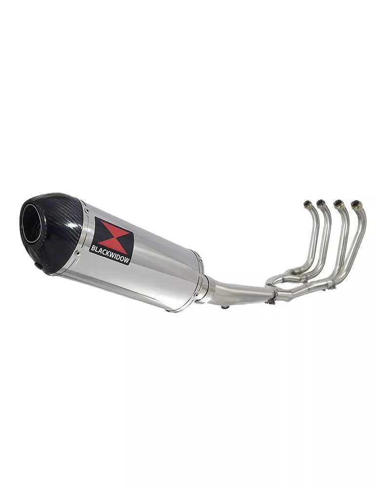 GSX1400 GSX 1400 4-1 Ligne complète & Silencieux Ovale En Inox + Canule En Carbone 300mm
