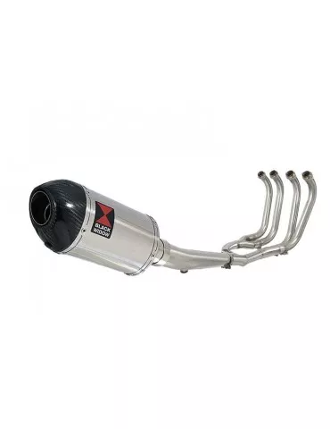 GSX1400 GSX 1400 4-1 Ligne complète & Silencieux Ovale En Inox + Canule En Carbone 200mm