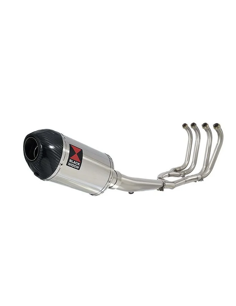 GSX1400 GSX 1400 4-1 Ligne complète & Silencieux Ovale En Inox + Canule En Carbone 200mm