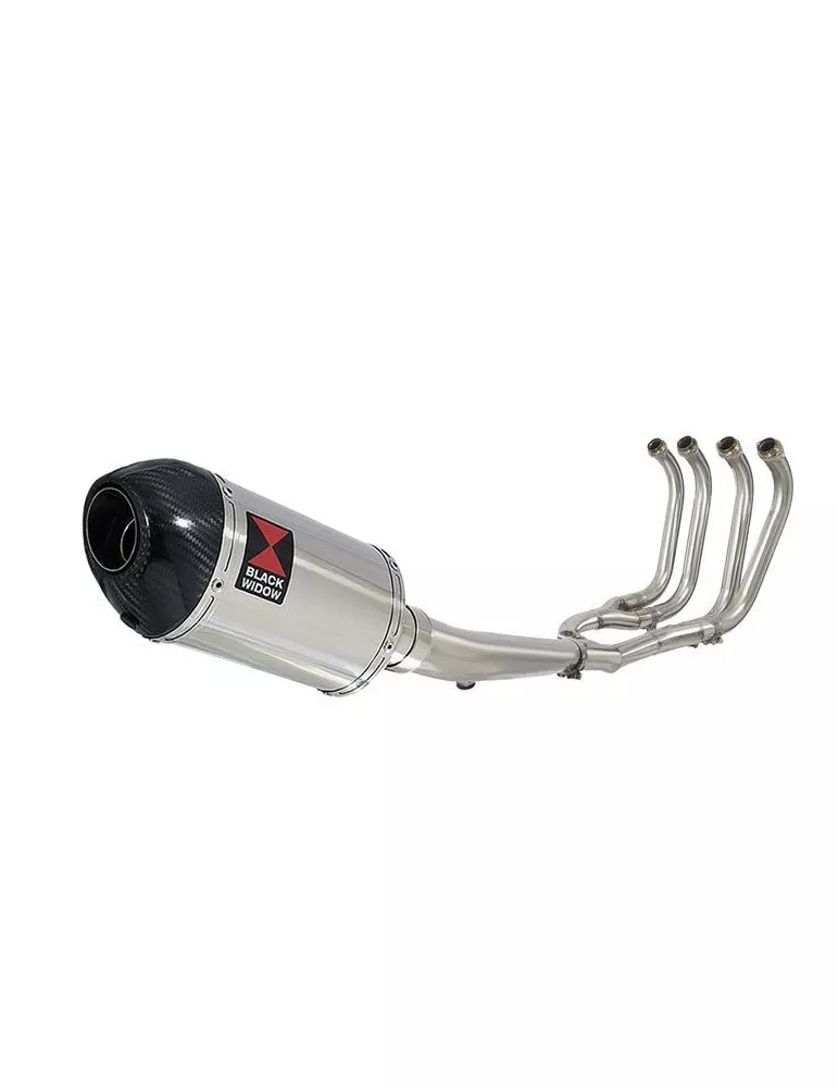 GSX1400 GSX 1400 4-1 Ligne complète & Silencieux Ovale En Inox + Canule En Carbone 200mm