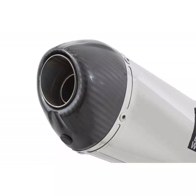 GSX1200 INAZUMA Performance Race Exhaust Stainless Ovale Silencieux & Carbon Tip 200mm