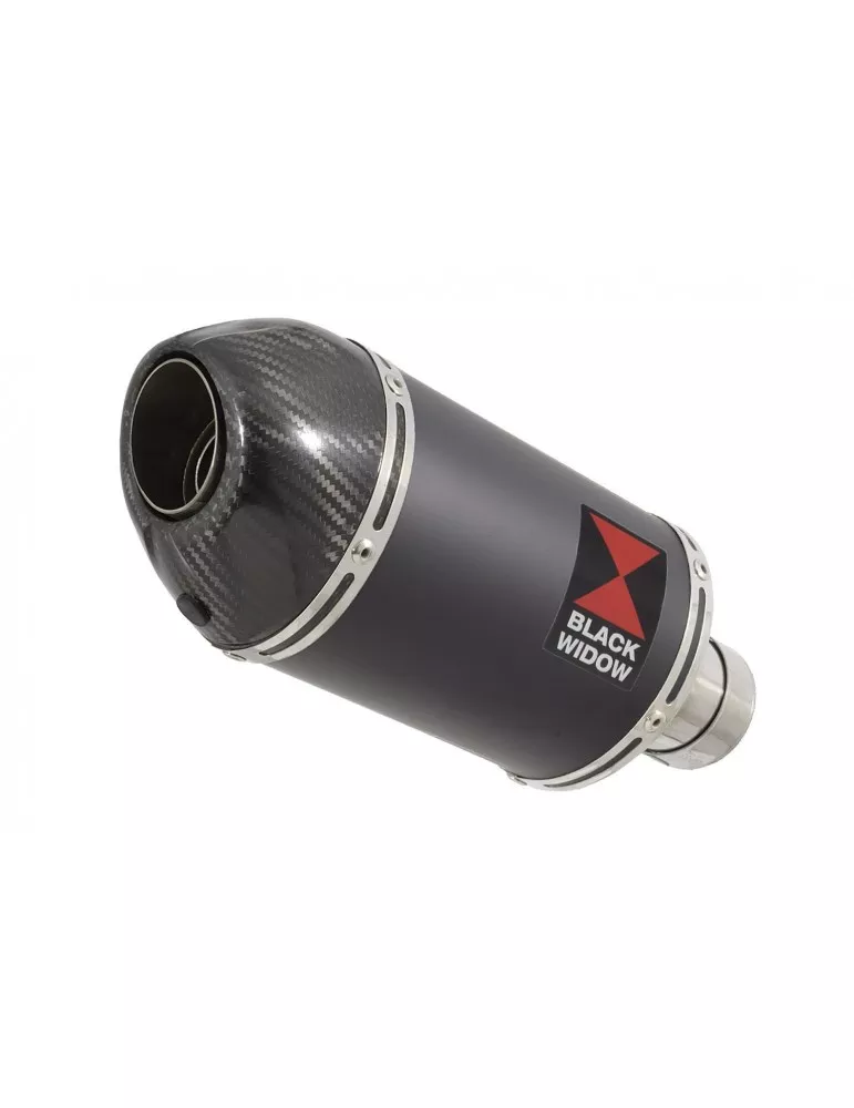 GSX1200 INAZUMA Performance Race Exhaust Black Stainless Ovale Silencieux & Carbon Tip 200mm