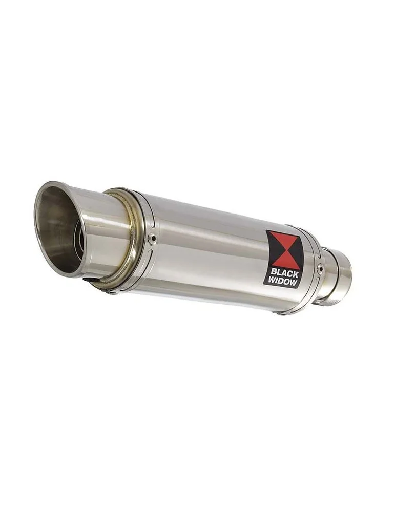 GSX750 Inazuma Tube de raccord et Silencieux Rond GP Style En Inox 230mm