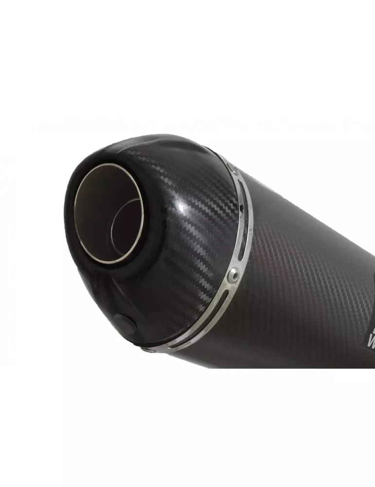 GSX1200 INAZUMA Performance Race Exhaust En Carbone Ovale Silencieux & Carbon Tip 200mm